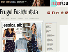 Tablet Screenshot of frugal-fashionistas.com